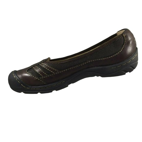 KEEN 5491 CHCP Shoes Womens 7 Brown Leather Comfort Slip Ons Loafers - Picture 7 of 12